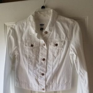 Old Navy White Denim Jacket